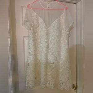 White lace dress from Tobi size Large